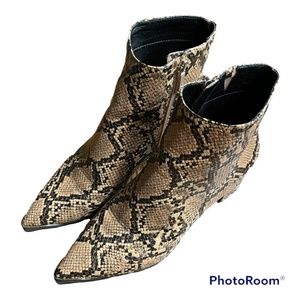 Kenneth Cole Snakeskin Booties